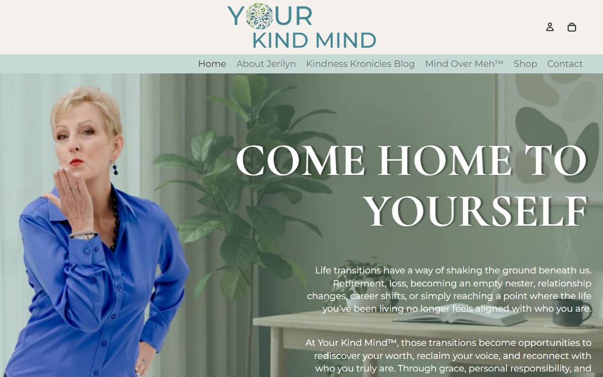 Your Kind Mind coaching and course website